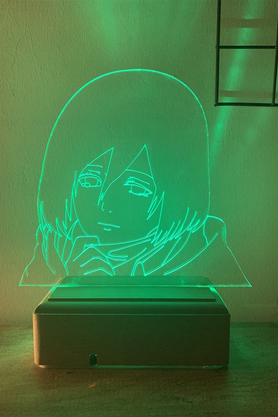 Mikasa Ackerman AOT 16 Renk Gece Lambası