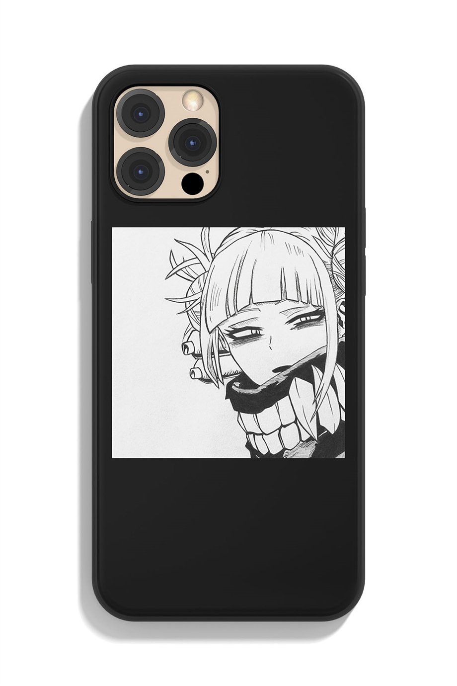 My Hero Academia Himiko Toga Siyah Silikon Baskılı Anime Telefon Kılıfı