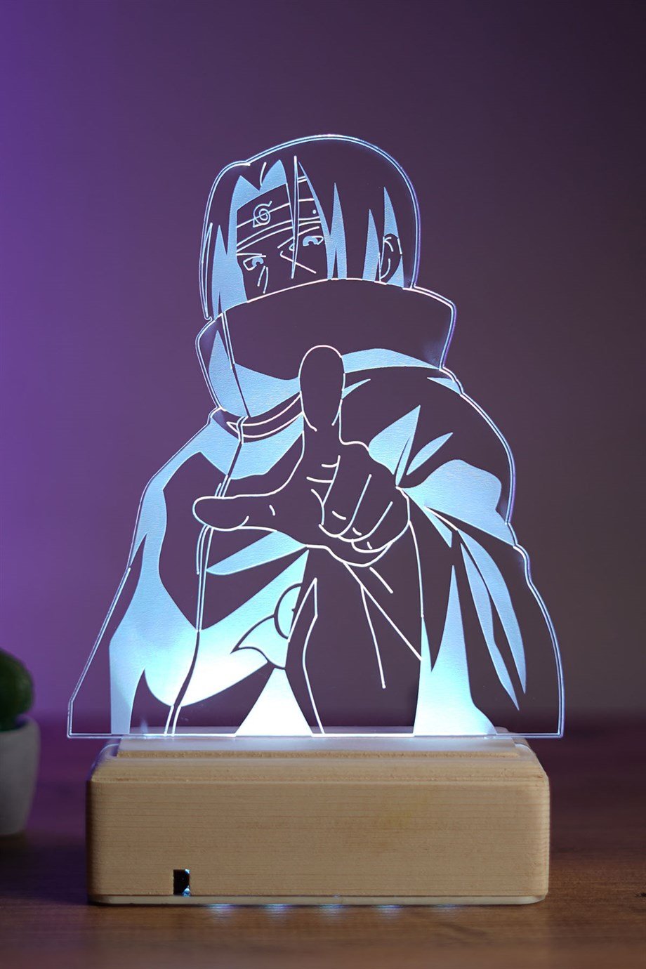 Naruto Itachi 16 Renk Gece Lambası