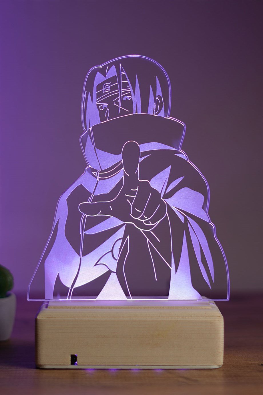 Naruto Itachi 16 Renk Gece Lambası