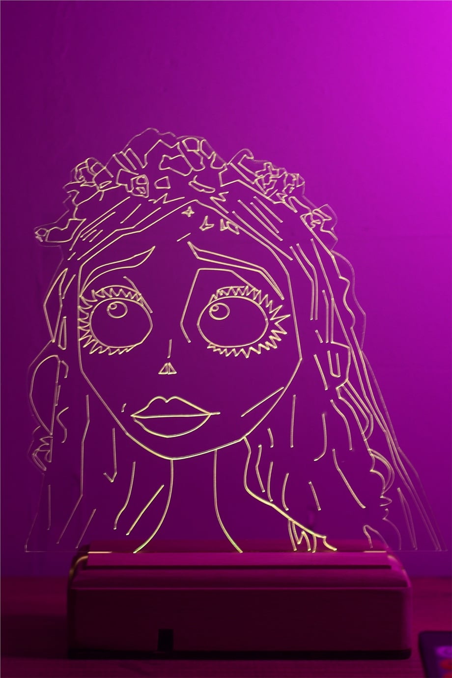 Ölü Gelin Corpse Bride Emilly Watson 16 Renk Gece Lambası