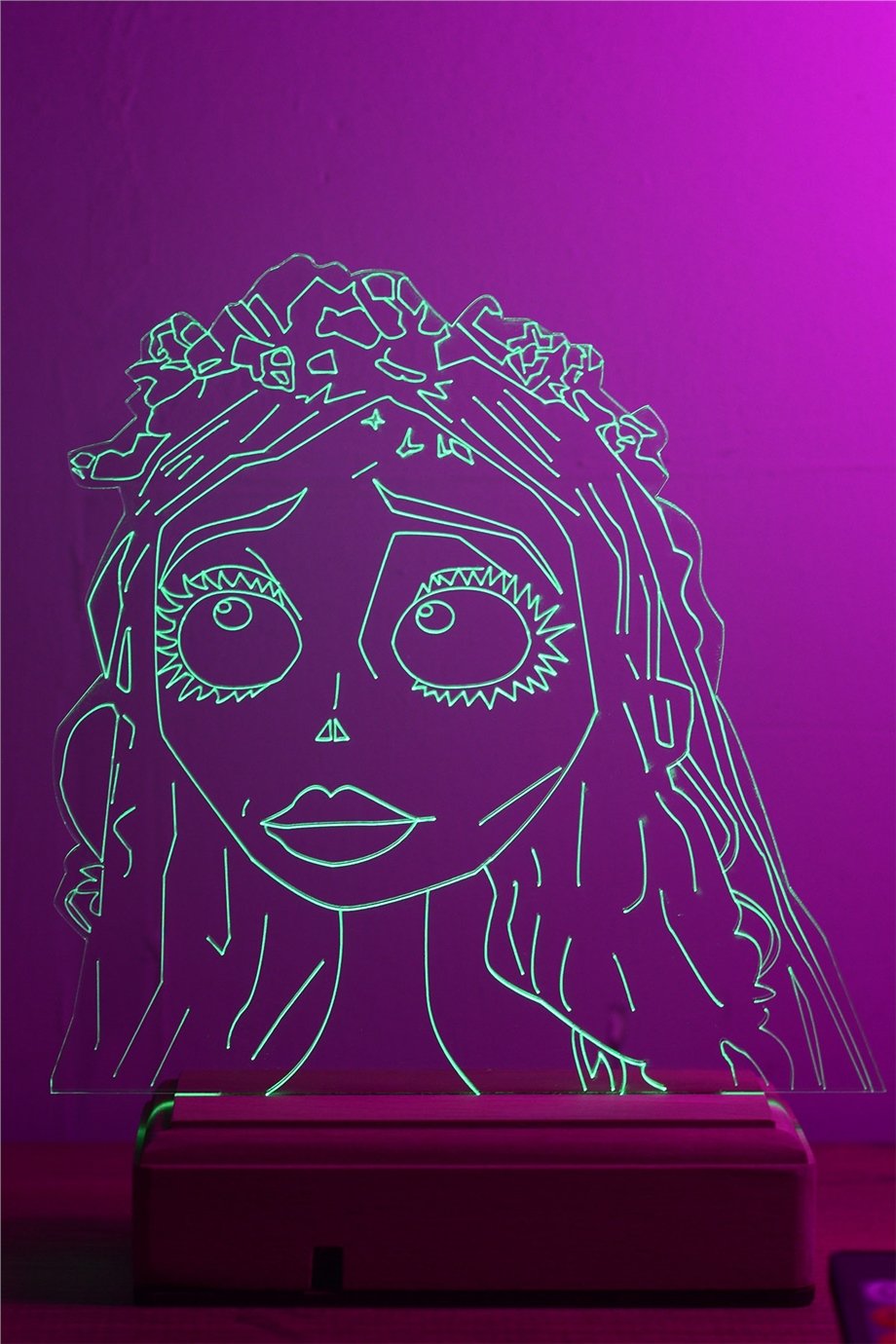 Ölü Gelin Corpse Bride Emilly Watson 16 Renk Gece Lambası