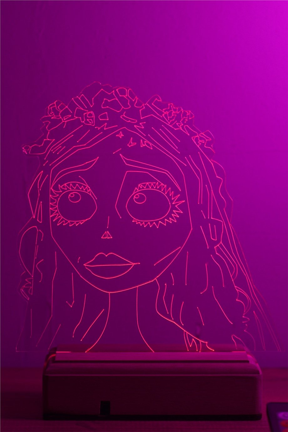 Ölü Gelin Corpse Bride Emilly Watson 16 Renk Gece Lambası