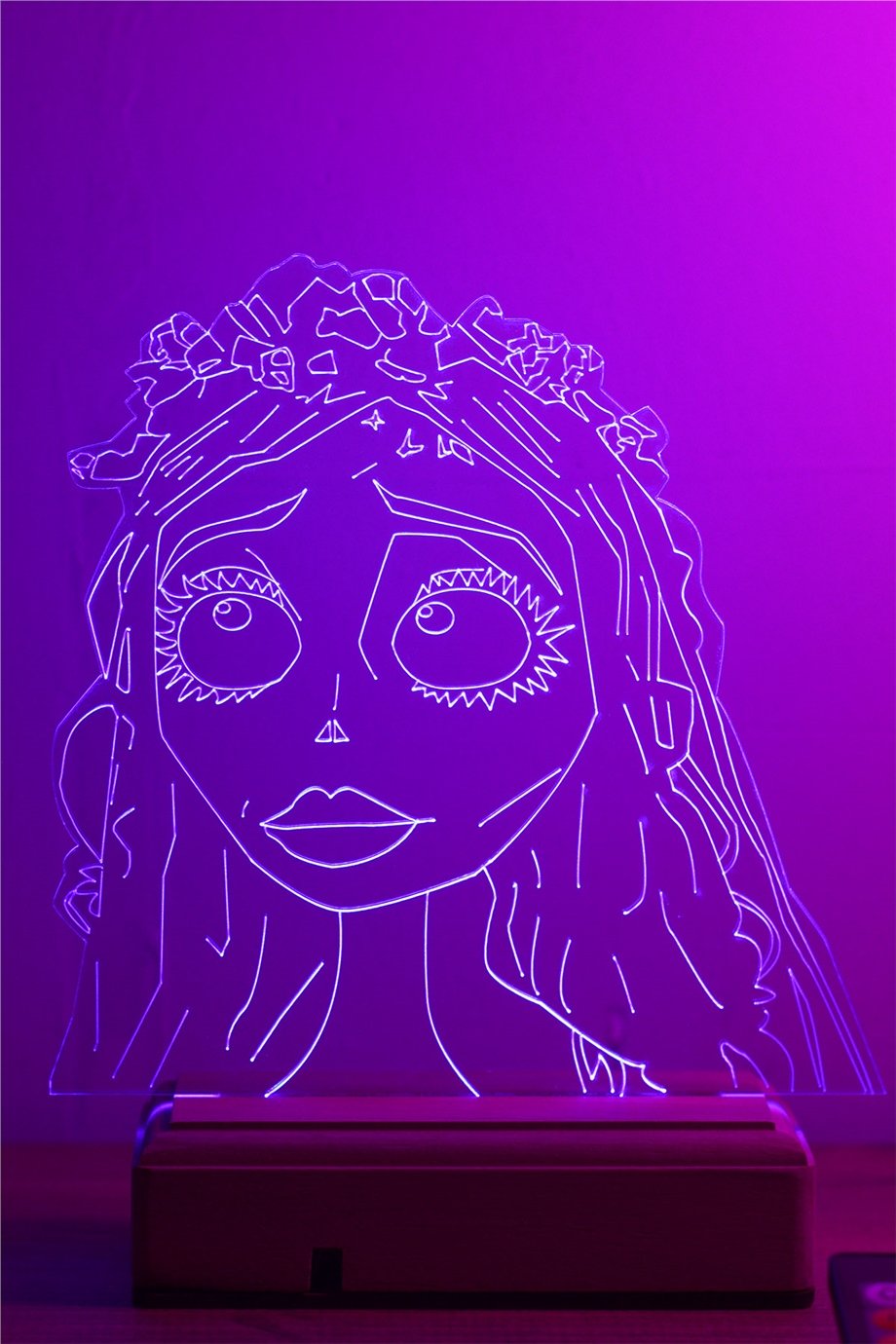 Ölü Gelin Corpse Bride Emilly Watson 16 Renk Gece Lambası