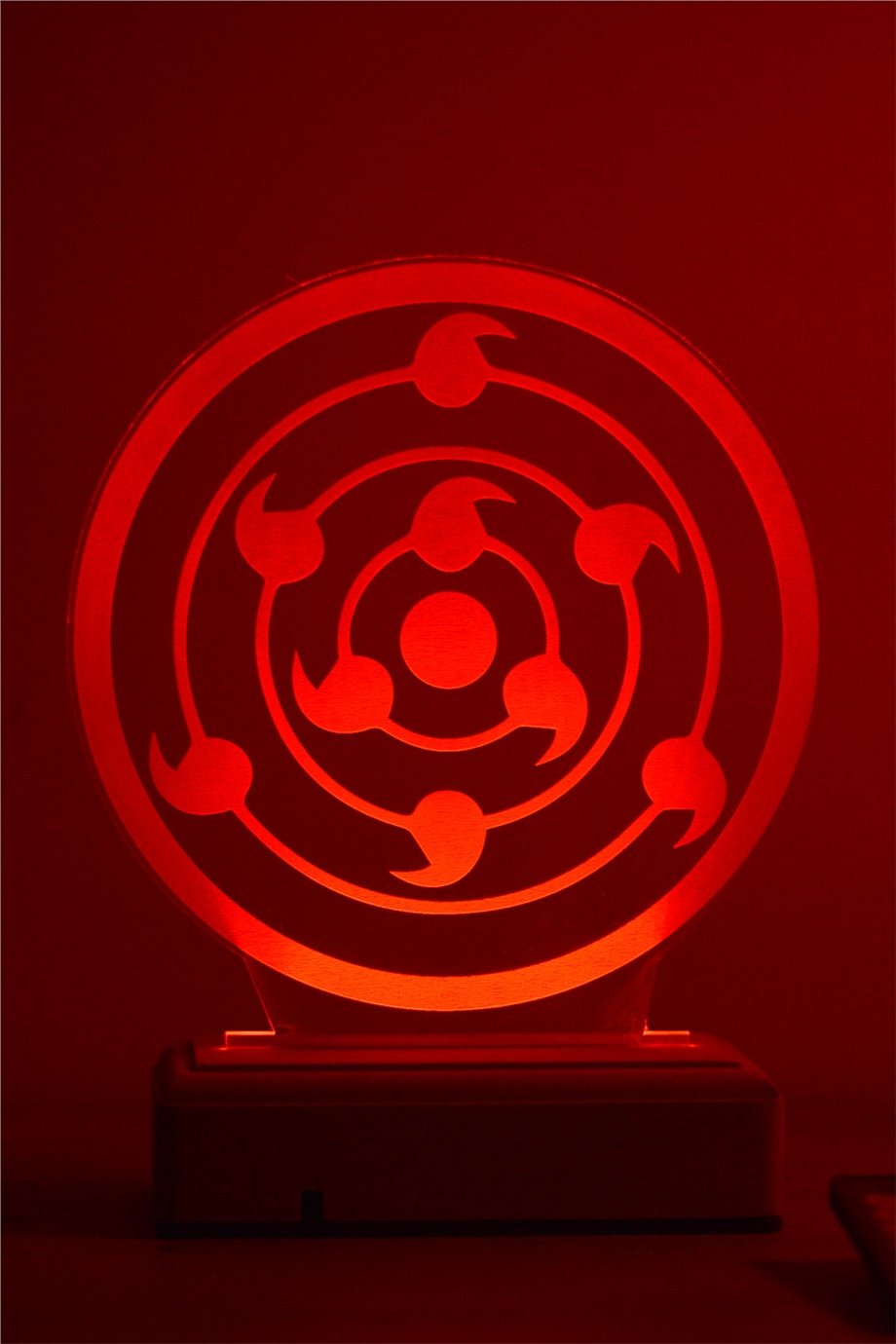 Sharingan Naruto Sembol 16 Renk Anime Gece Lambası