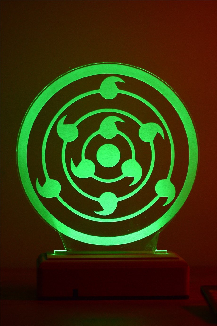 Sharingan Naruto Sembol 16 Renk Anime Gece Lambası