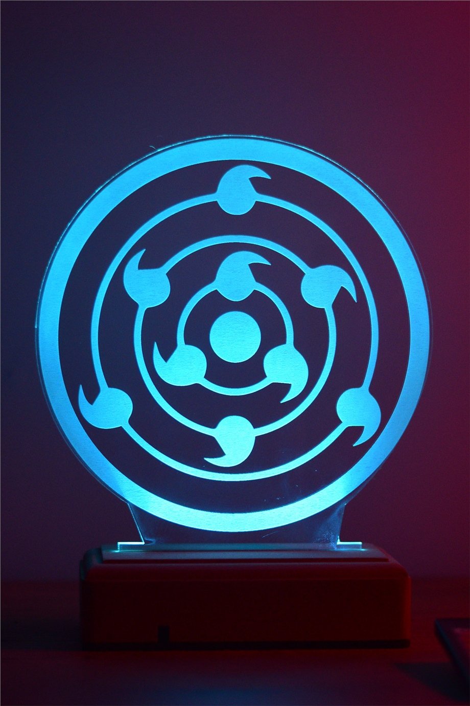 Sharingan Naruto Sembol 16 Renk Anime Gece Lambası