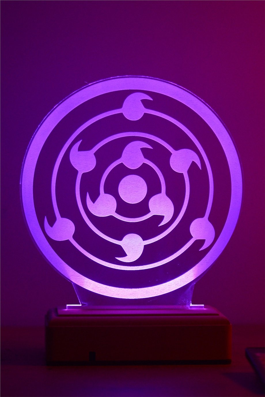 Sharingan Naruto Sembol 16 Renk Anime Gece Lambası