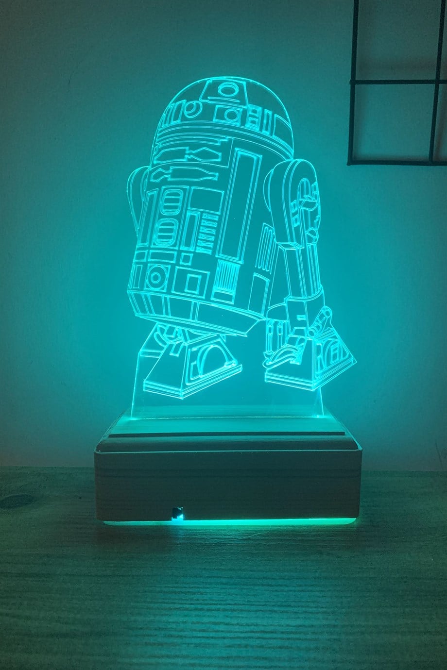 Star Wars R2d2 Droid/Robot 3d 16 Renk Gece Lambası