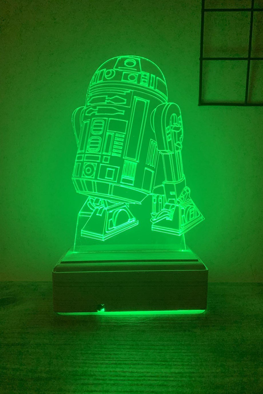 Star Wars R2d2 Droid/Robot 3d 16 Renk Gece Lambası