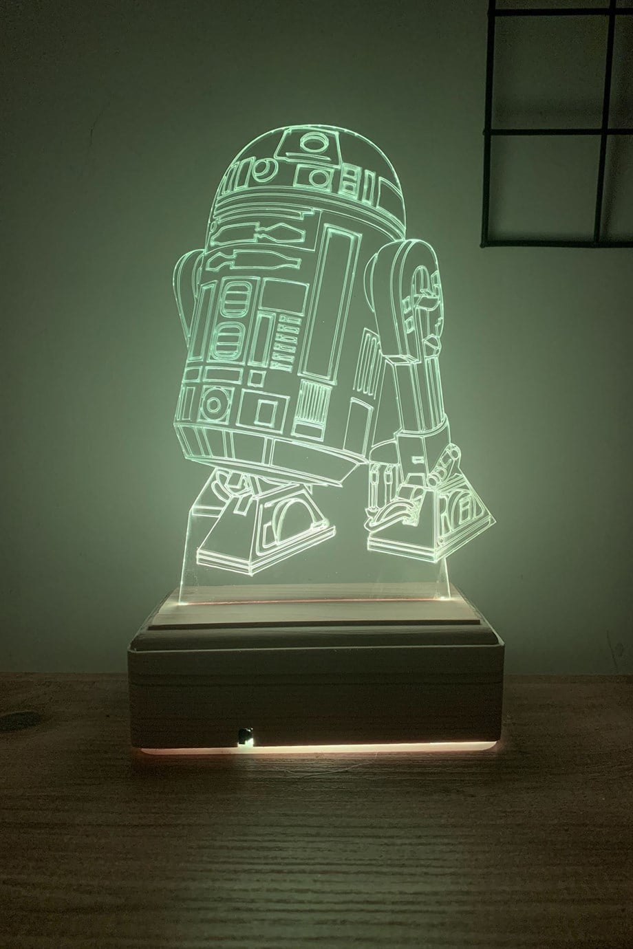 Star Wars R2d2 Droid/Robot 3d 16 Renk Gece Lambası