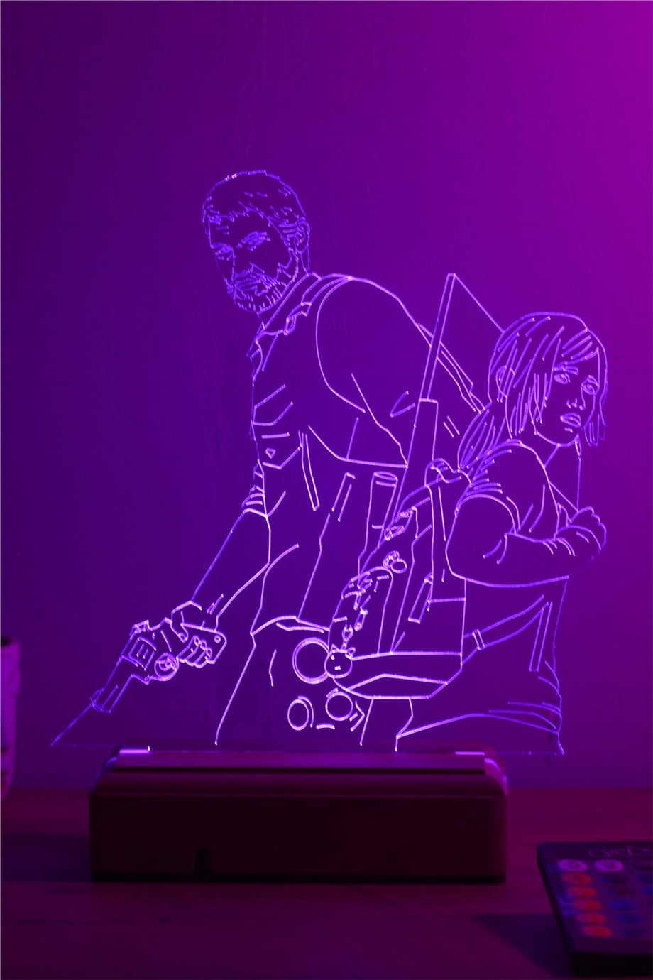 The Last Of Us Hediyelik 16 Renkli Kumandalı Gece Lambası