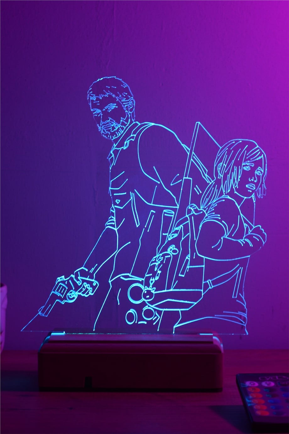 The Last Of Us Hediyelik 16 Renkli Kumandalı Gece Lambası