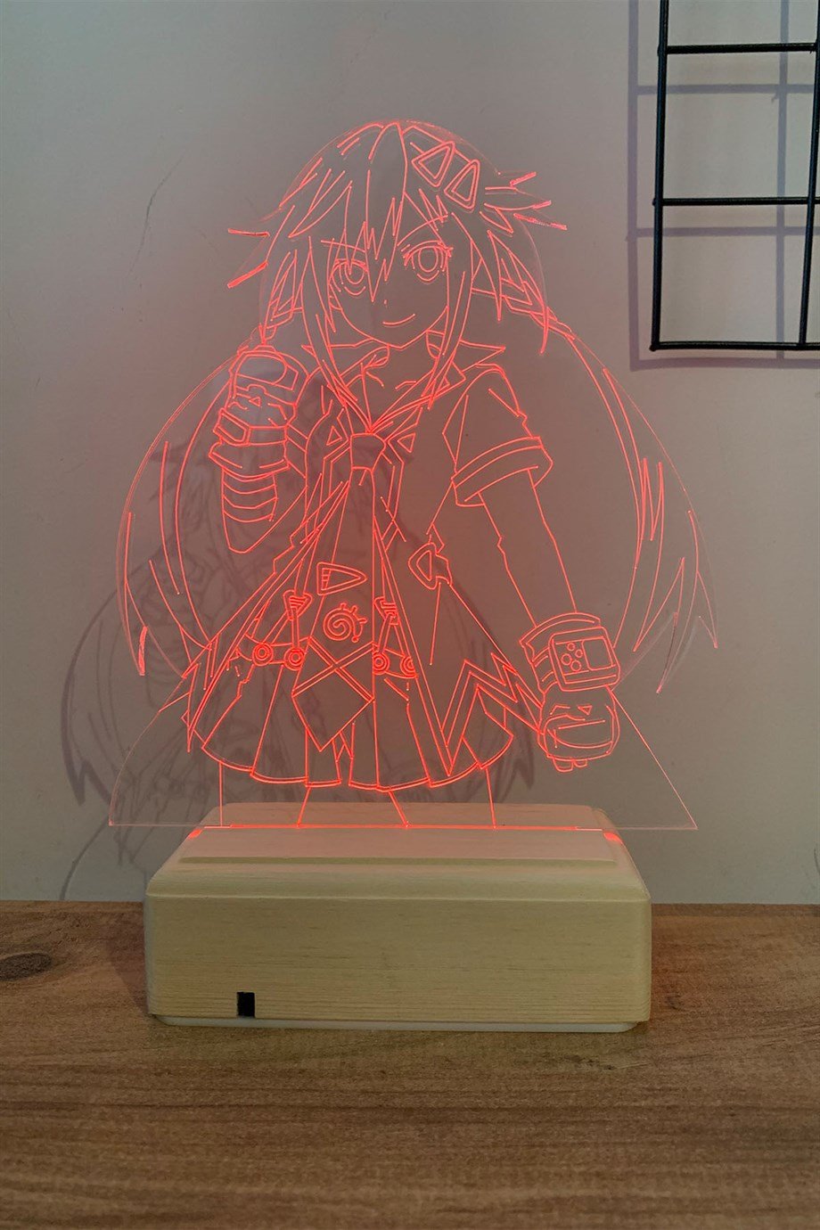 Uzume Tennouboshi - Hyperdimension Neptunia 16 Renk Anime Gece Lambası