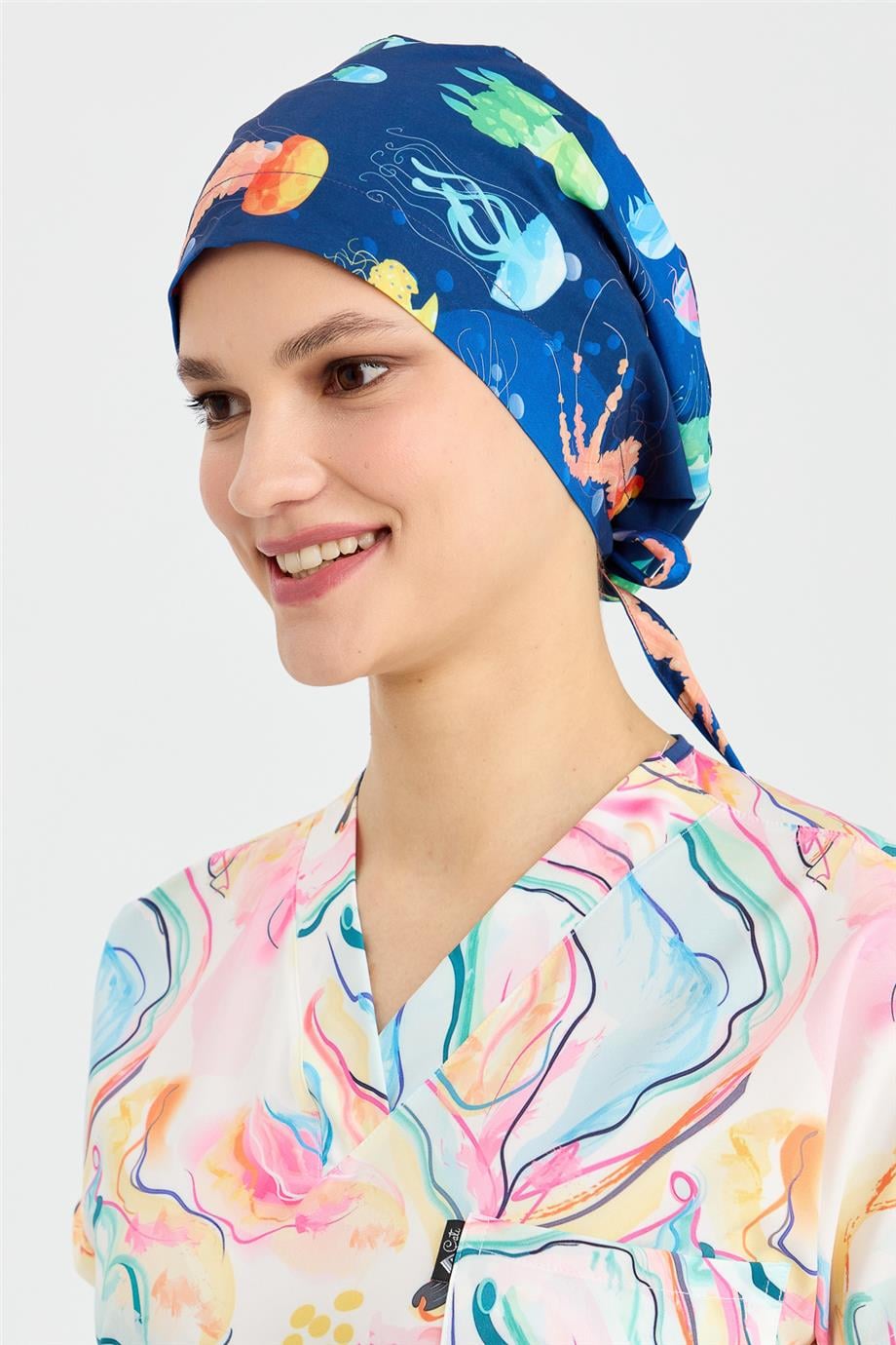 Carnival Doktor Hemşire Cerrahi Bone Aşçı Bonesi İş Bandanası, Su Altı