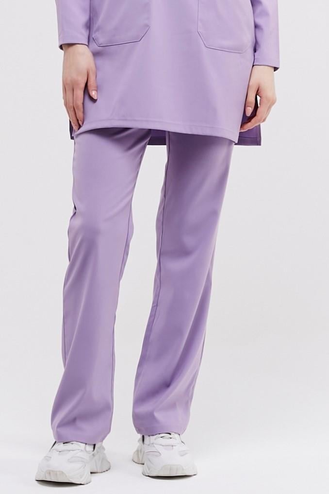 Happiness Modest - Likralı Doktor Hemşire Tesettür Tek Alt Forma, Lila