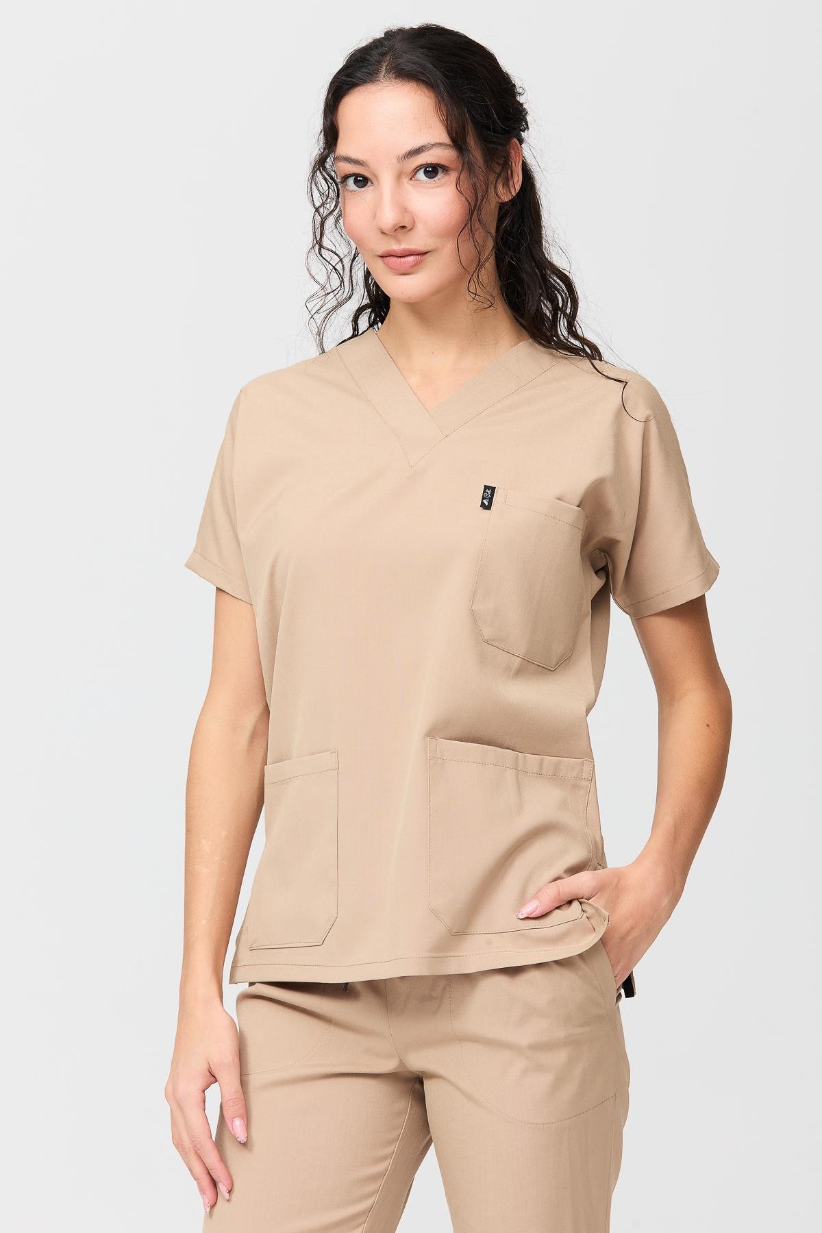 Happiness Spaniard - Doktor Hemşire Forma Takımı (KADIN), Bej