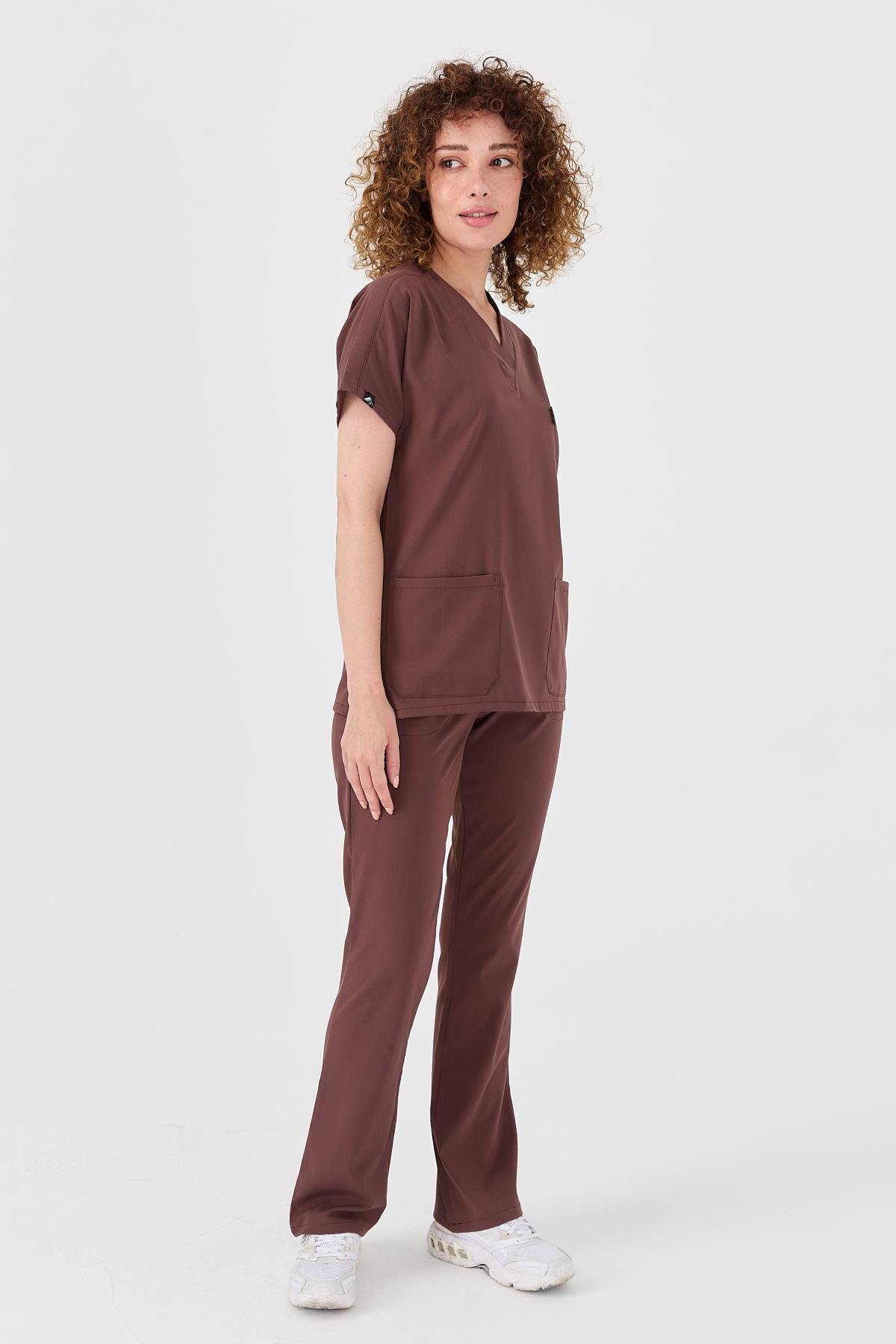 Happiness Spaniard - Doktor Hemşire Forma Takımı (KADIN), Çikolata Kahve