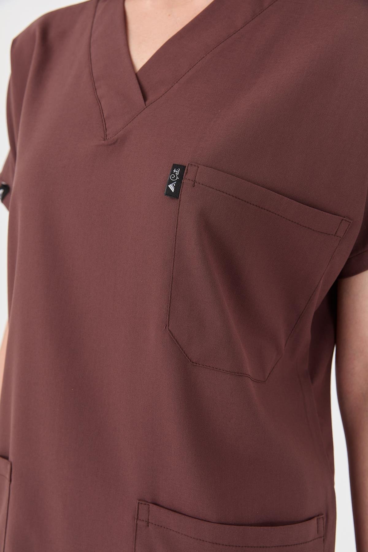 Happiness Spaniard - Doktor Hemşire Forma Takımı (KADIN), Çikolata Kahve