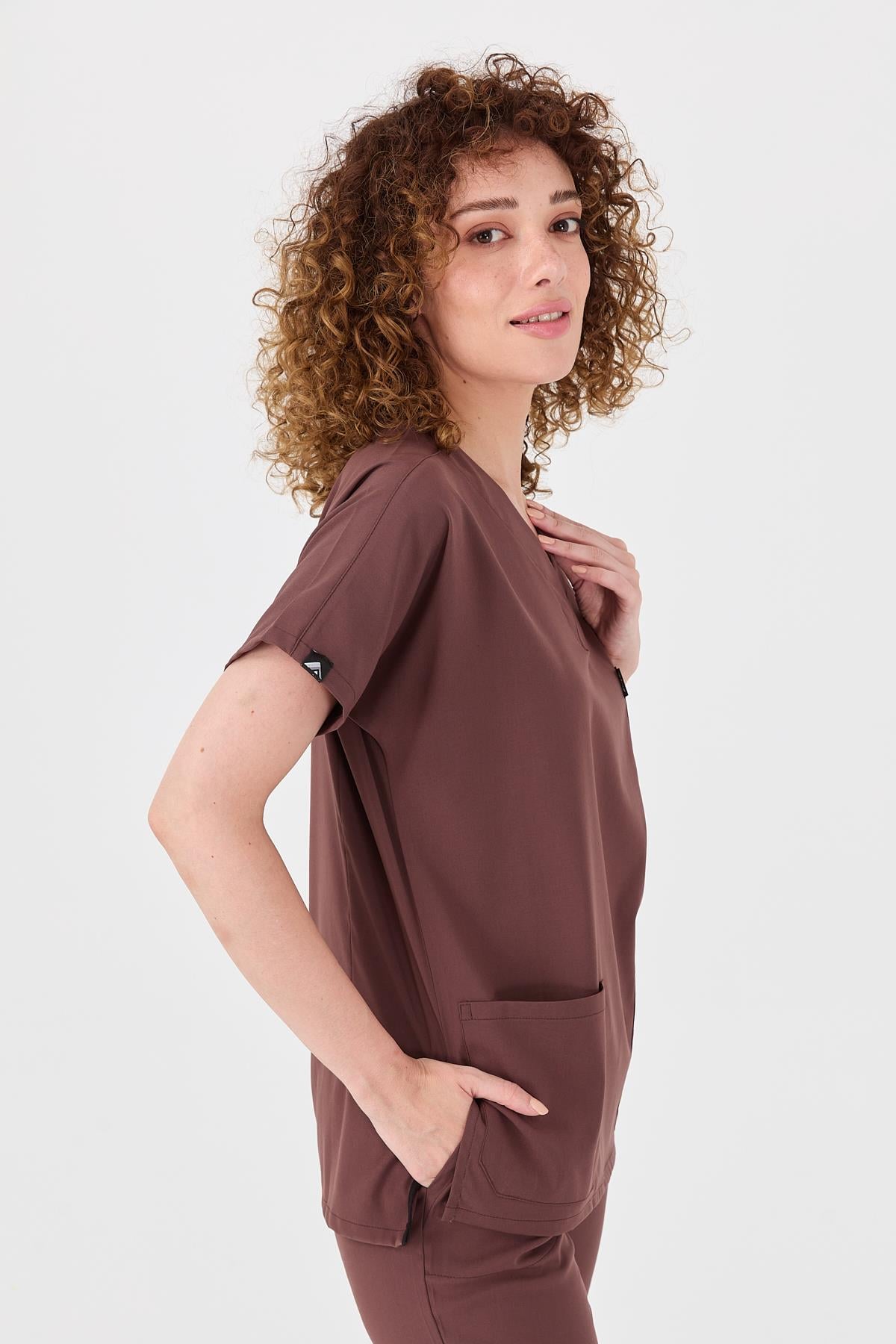 Happiness Spaniard - Doktor Hemşire Forma Takımı (KADIN), Çikolata Kahve