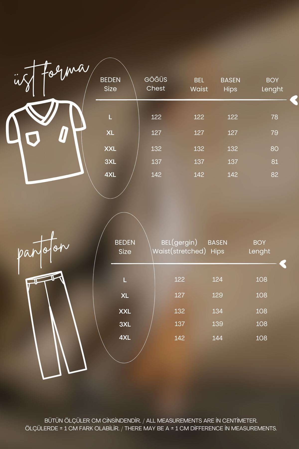 UltraLycra Comfy - Büyük Beden Likralı Doktor Hemşire Forma Takımı (UNISEX), Antrasit