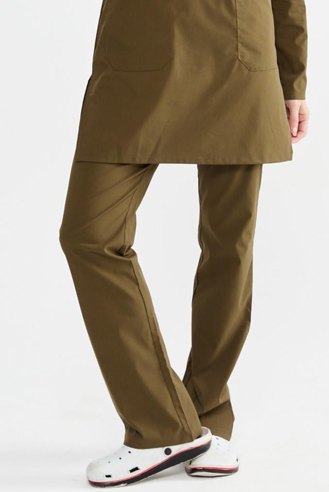 UltraLycra Modest - Likralı Doktor Hemşire Tesettür Tek Alt Forma, Haki