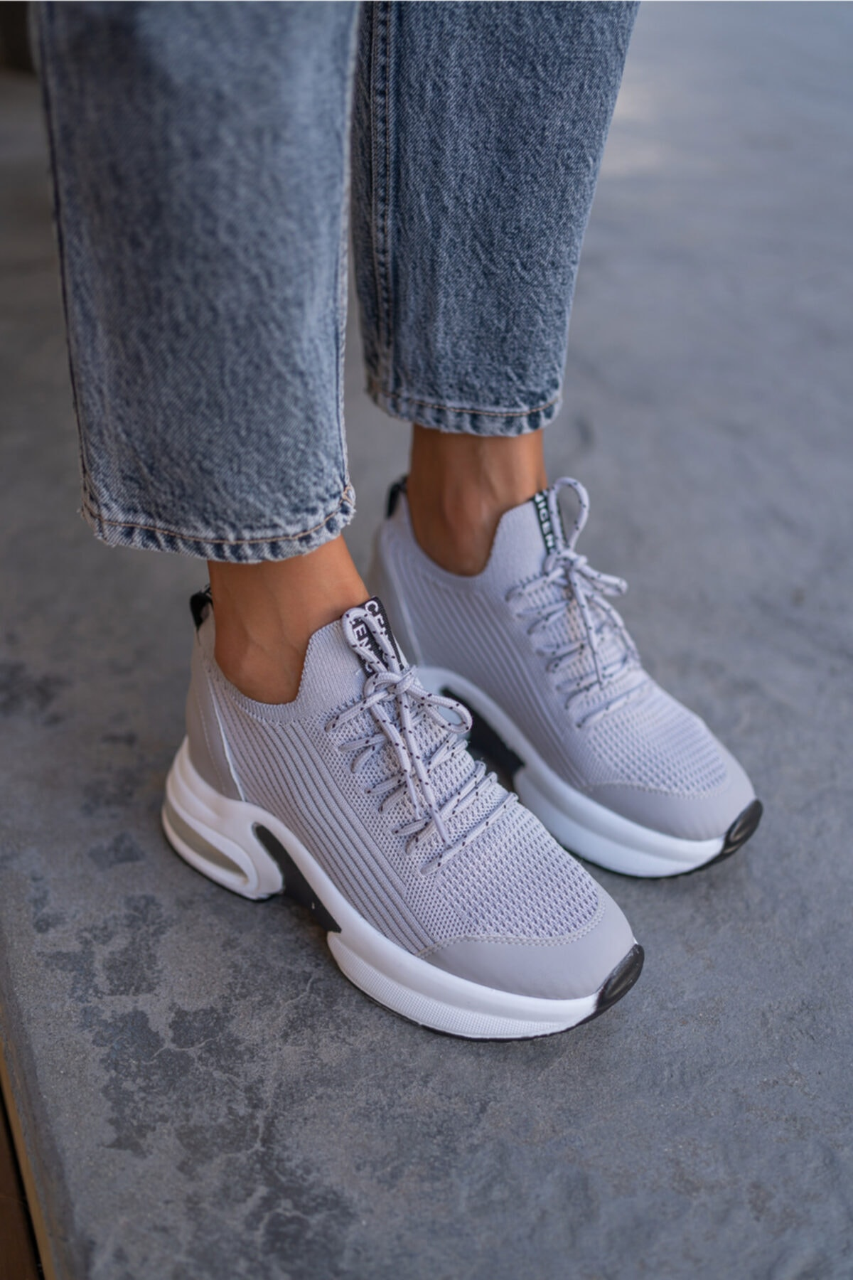 Wöber Kadin Siyah Gizlitopuk Sneakers
