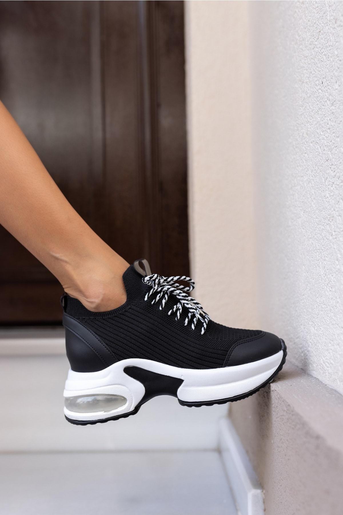 Wöber Kadin Siyah Gizlitopuk Sneakers