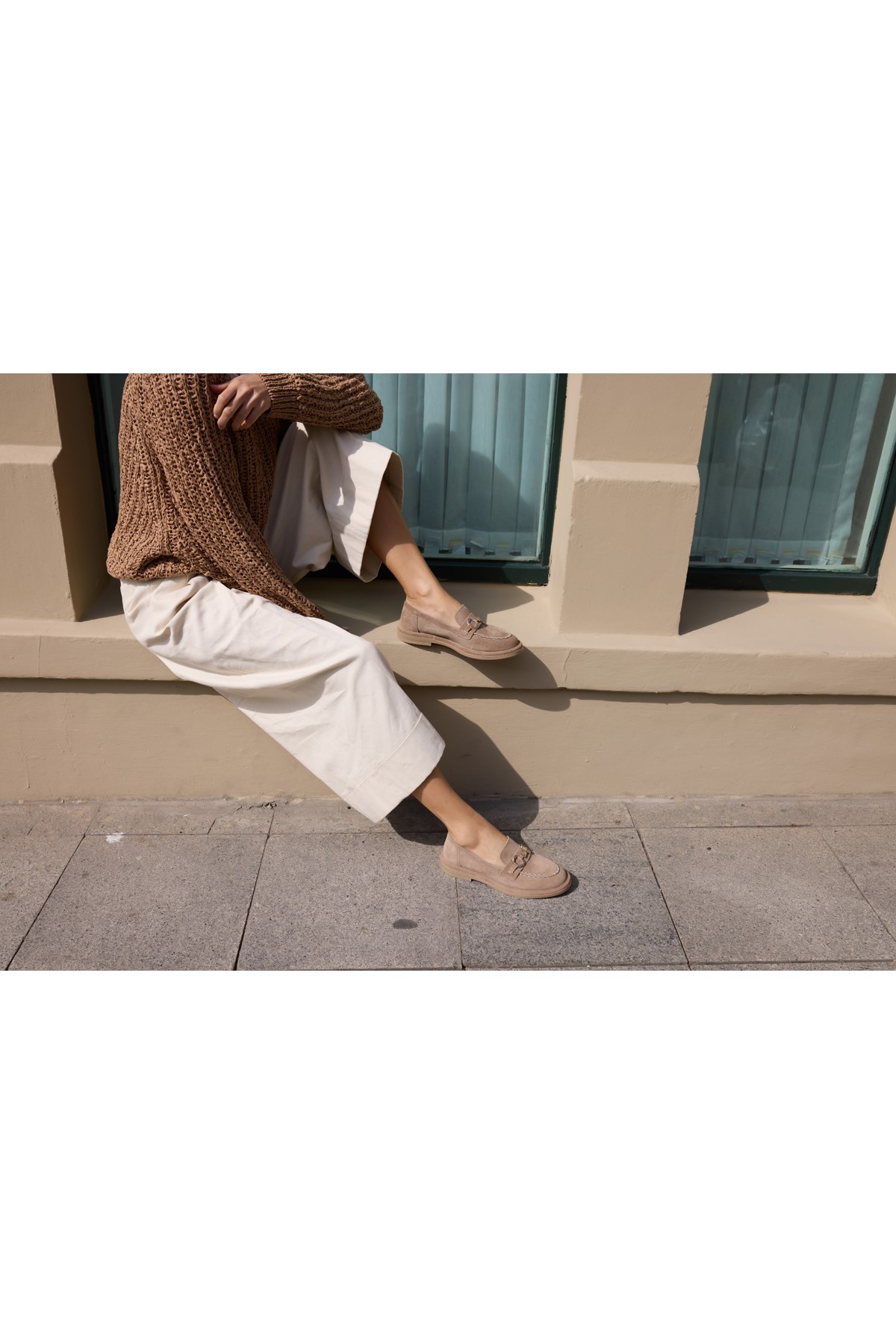 SELVERO KADİN NUDE GERCEK DERİ SUET LOAFER