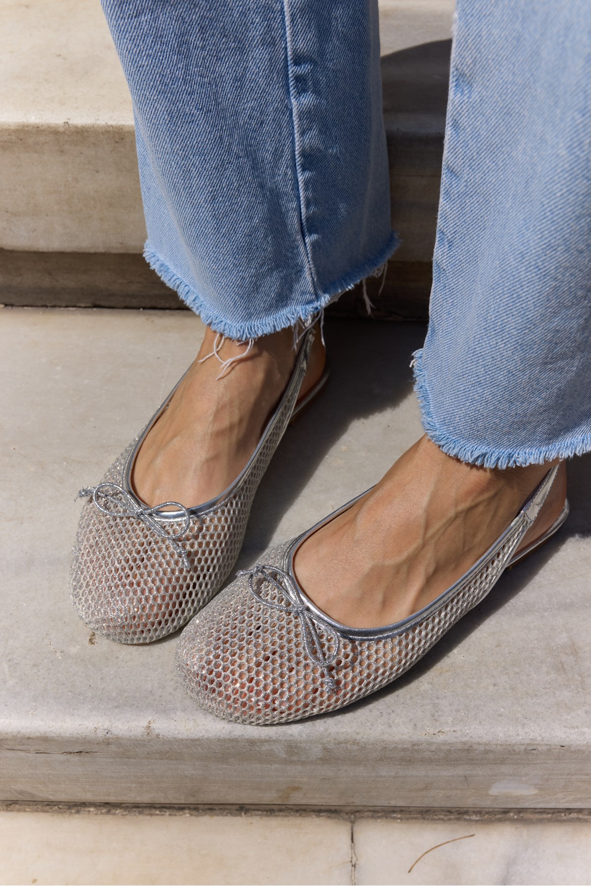 CANTİRO KADİN GUMUS FILE SLINGBACK BABET