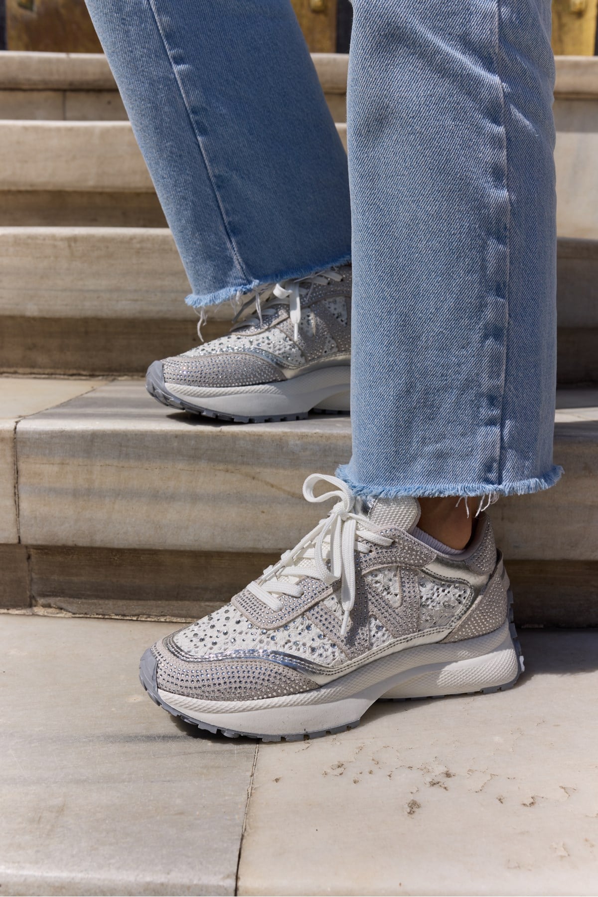 VESSANO KADİN GUMUSTAŞLİ TUL DETAY BAGCIKLI SNEAKER