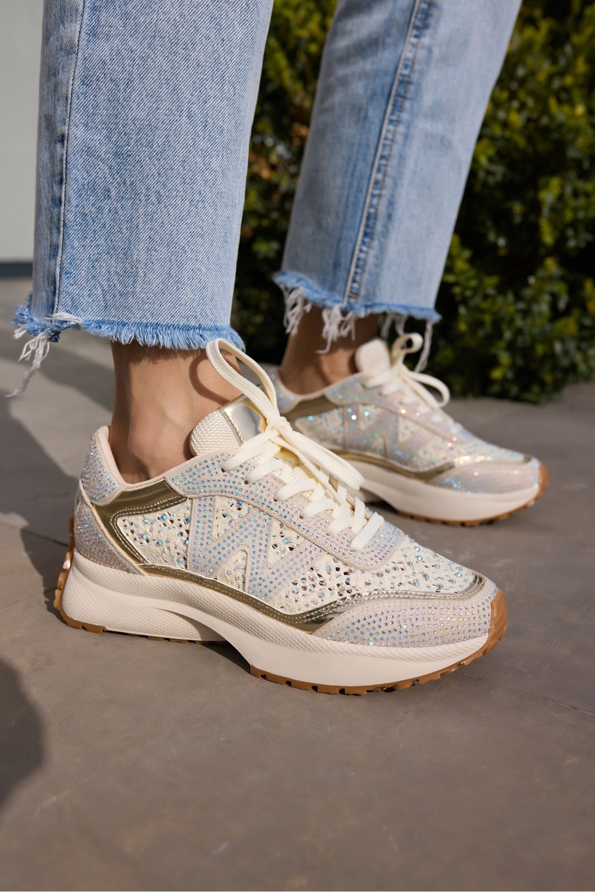 VESSANO KADIN BEJ TAS DETAY BAGCIKLI SNEAKER