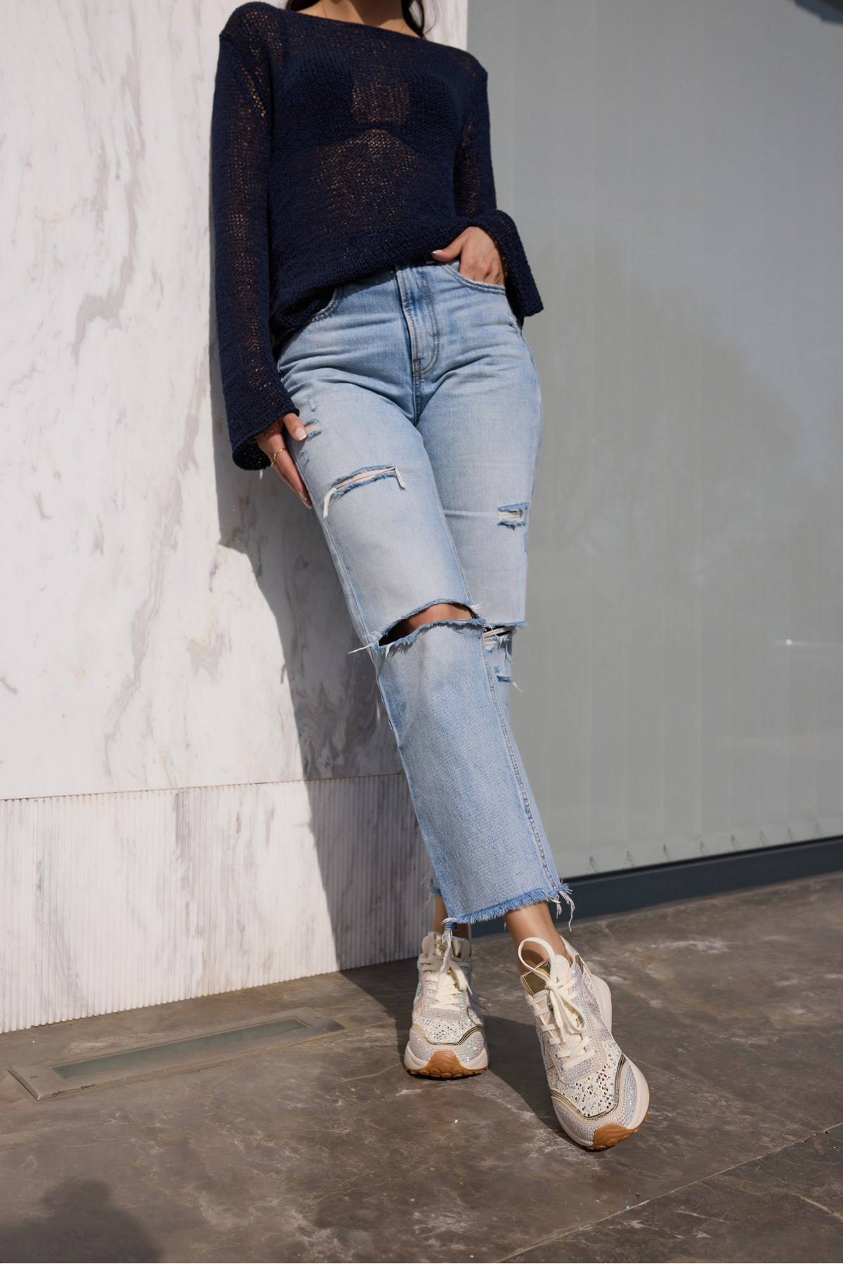 VESSANO KADIN BEJ TAS DETAY BAGCIKLI SNEAKER