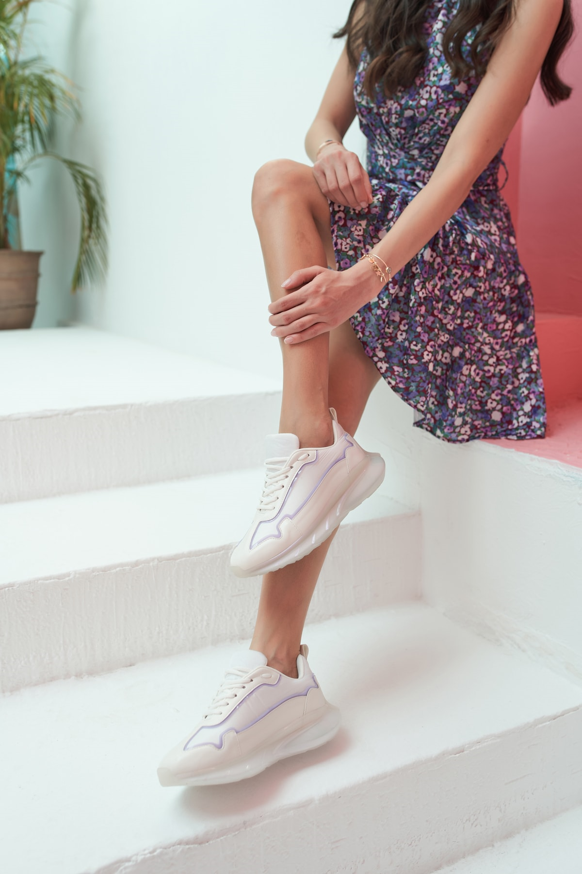 Lyuba Kadın Nude Orange Detay Airtaban Detay Sneakers