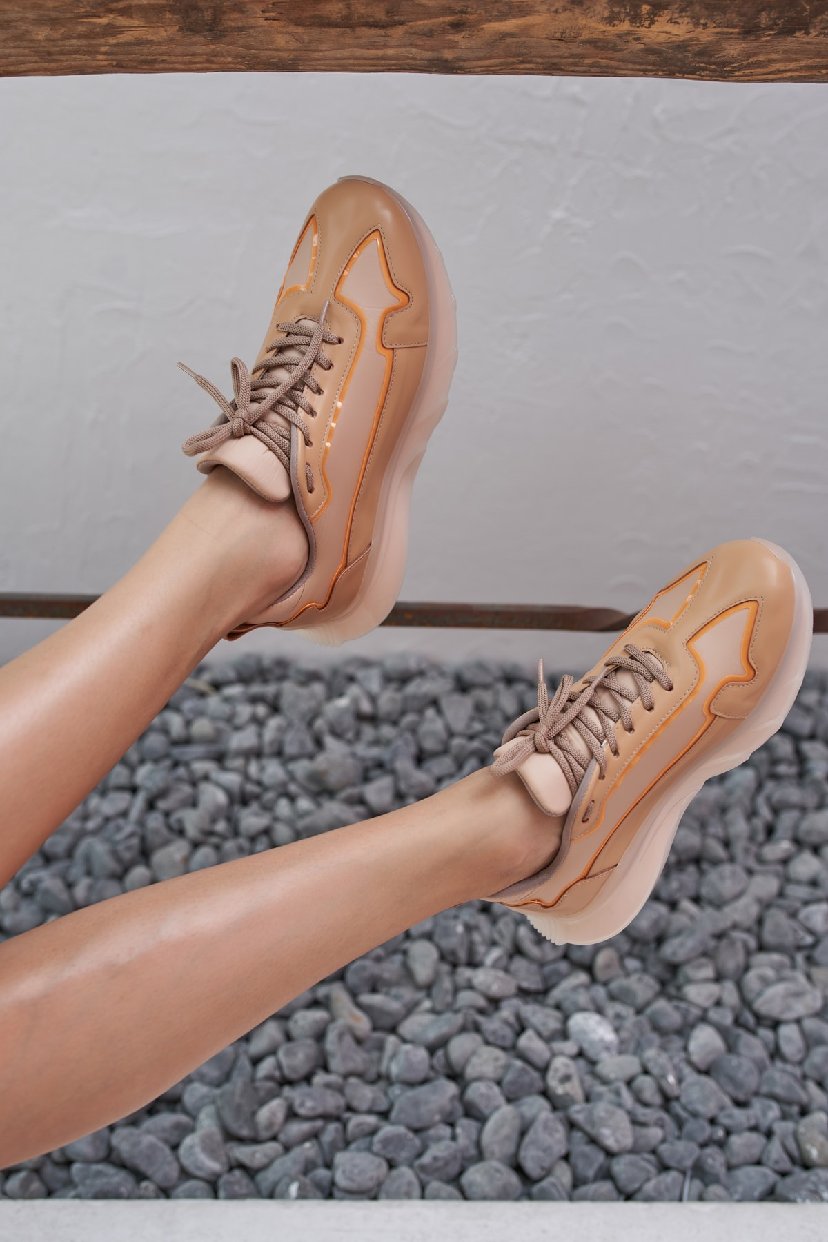 Lyuba Kadın Nude Orange Detay Airtaban Detay Sneakers