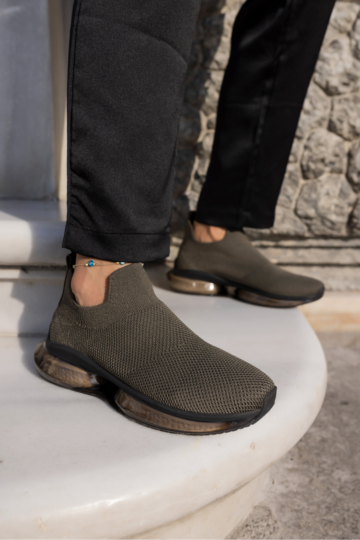 KİAHH KADIN HAKİ TRIKO AİRTABANLİ SNEAKER