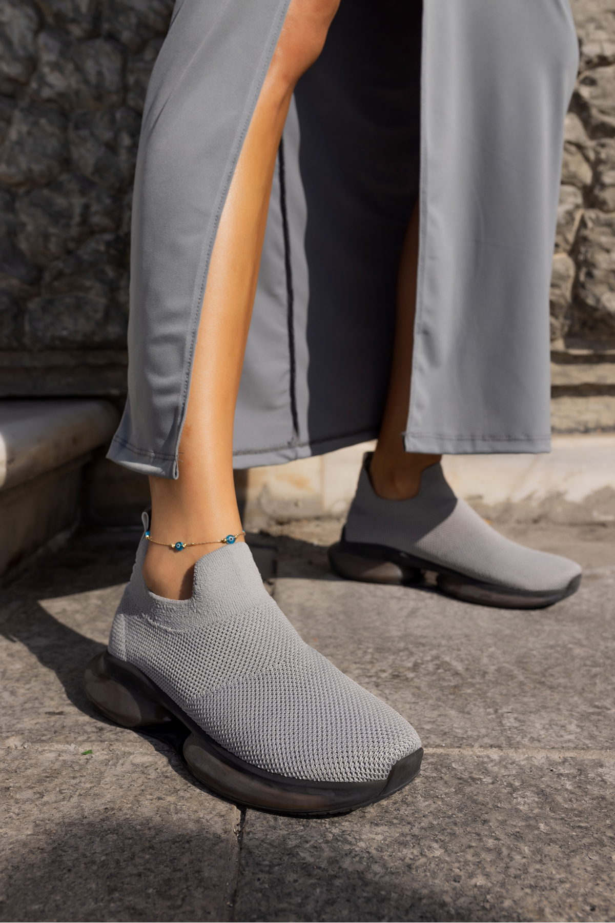 KİAHH KADIN HAKİ TRIKO AİRTABANLİ SNEAKER