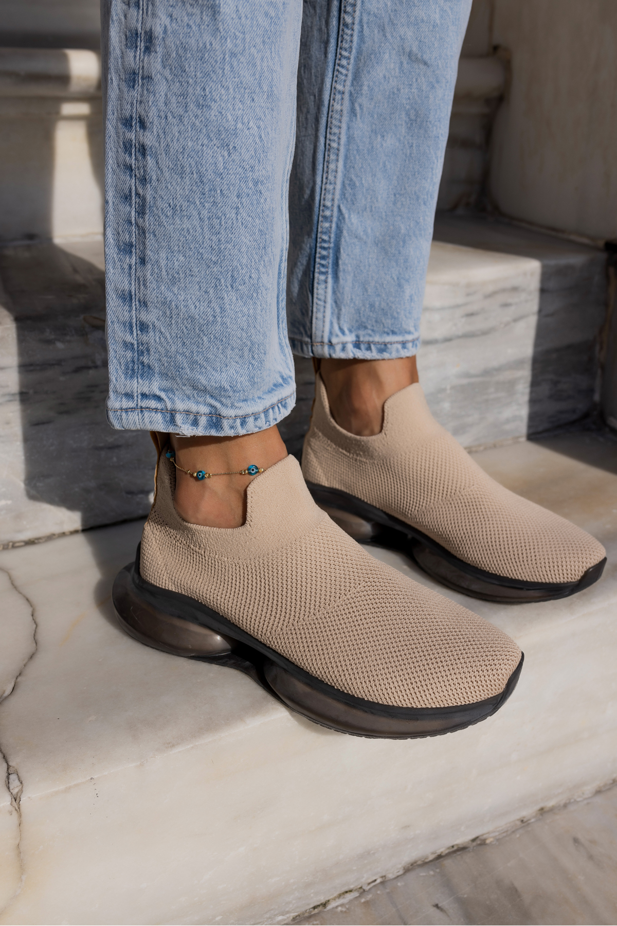 KİAHH KADIN HAKİ TRIKO AİRTABANLİ SNEAKER