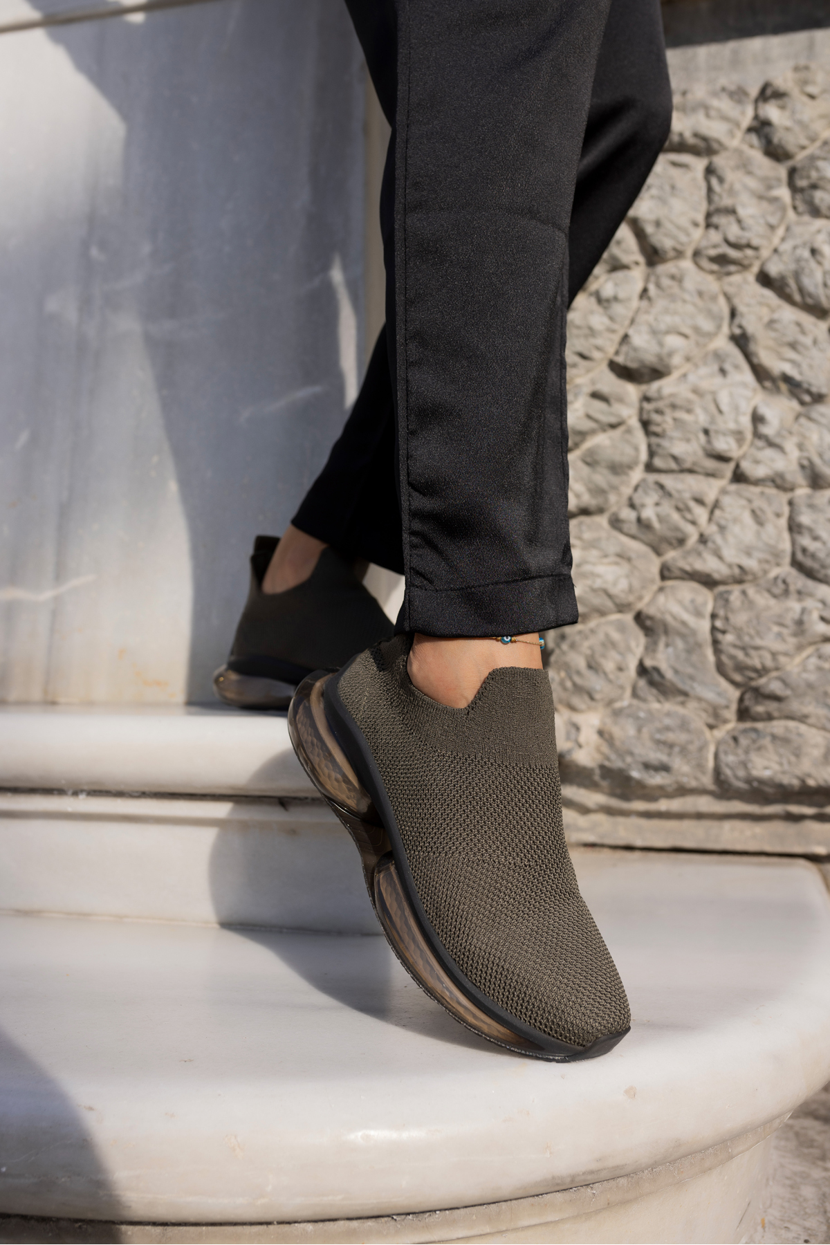 KİAHH KADIN HAKİ TRIKO AİRTABANLİ SNEAKER