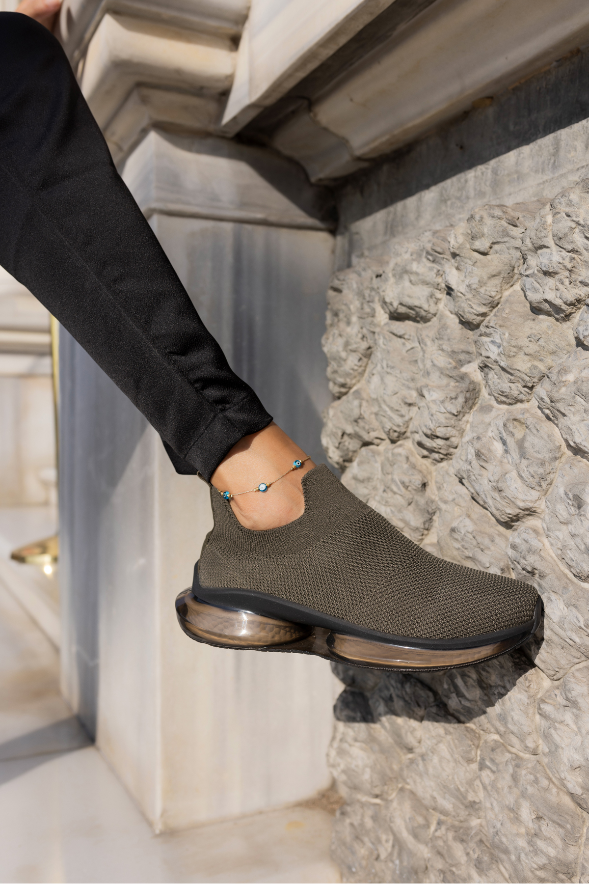 KİAHH KADIN HAKİ TRIKO AİRTABANLİ SNEAKER