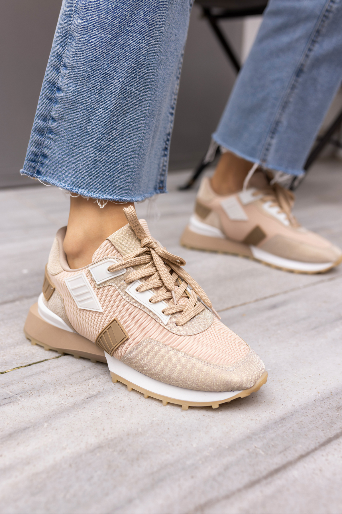 EVORA KADİN SİYAH SİM DETAYLİ SNEAKER