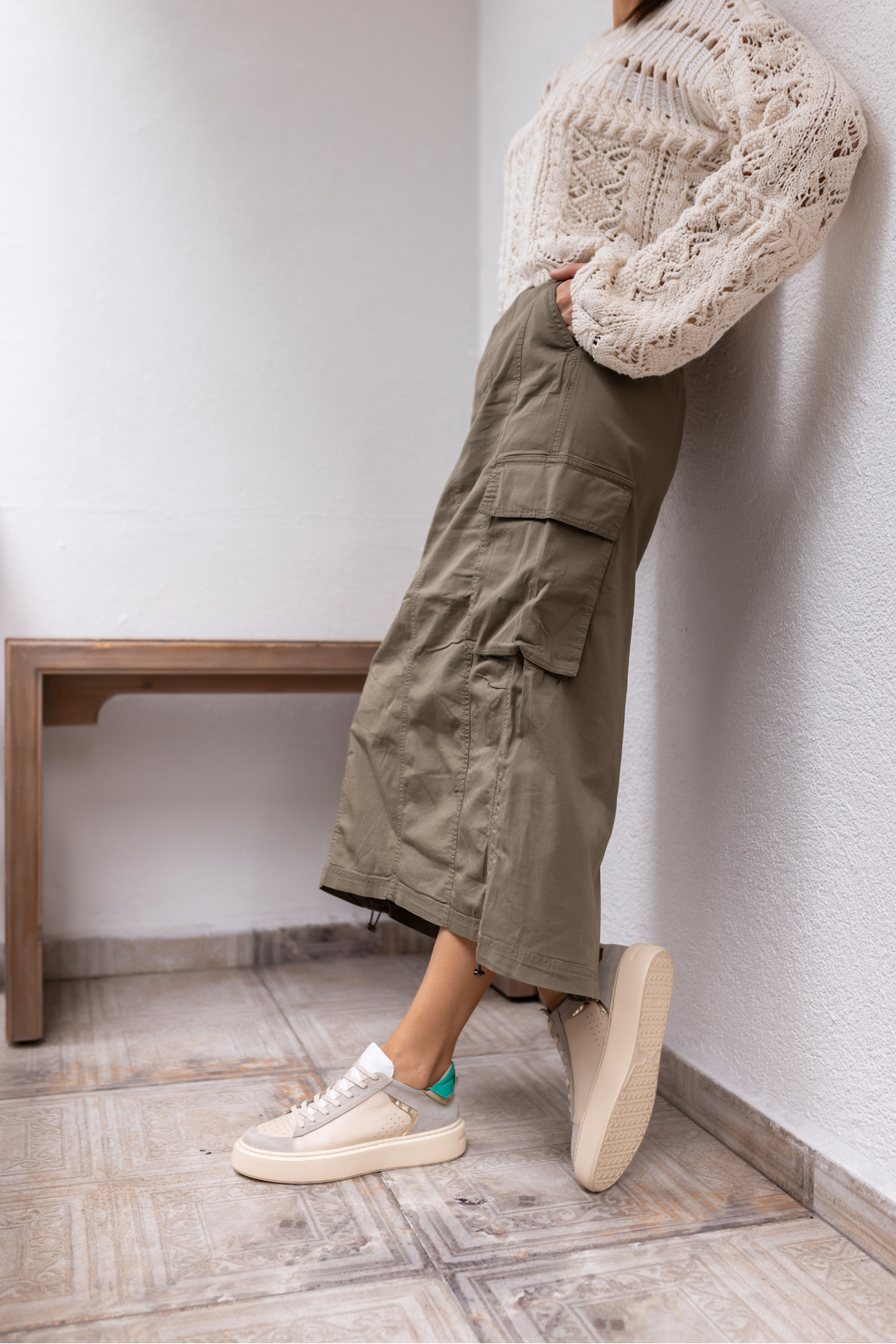 TREE KADIN BEYAZ GERCEK DERİ EVA TABANLİ SNEAKER