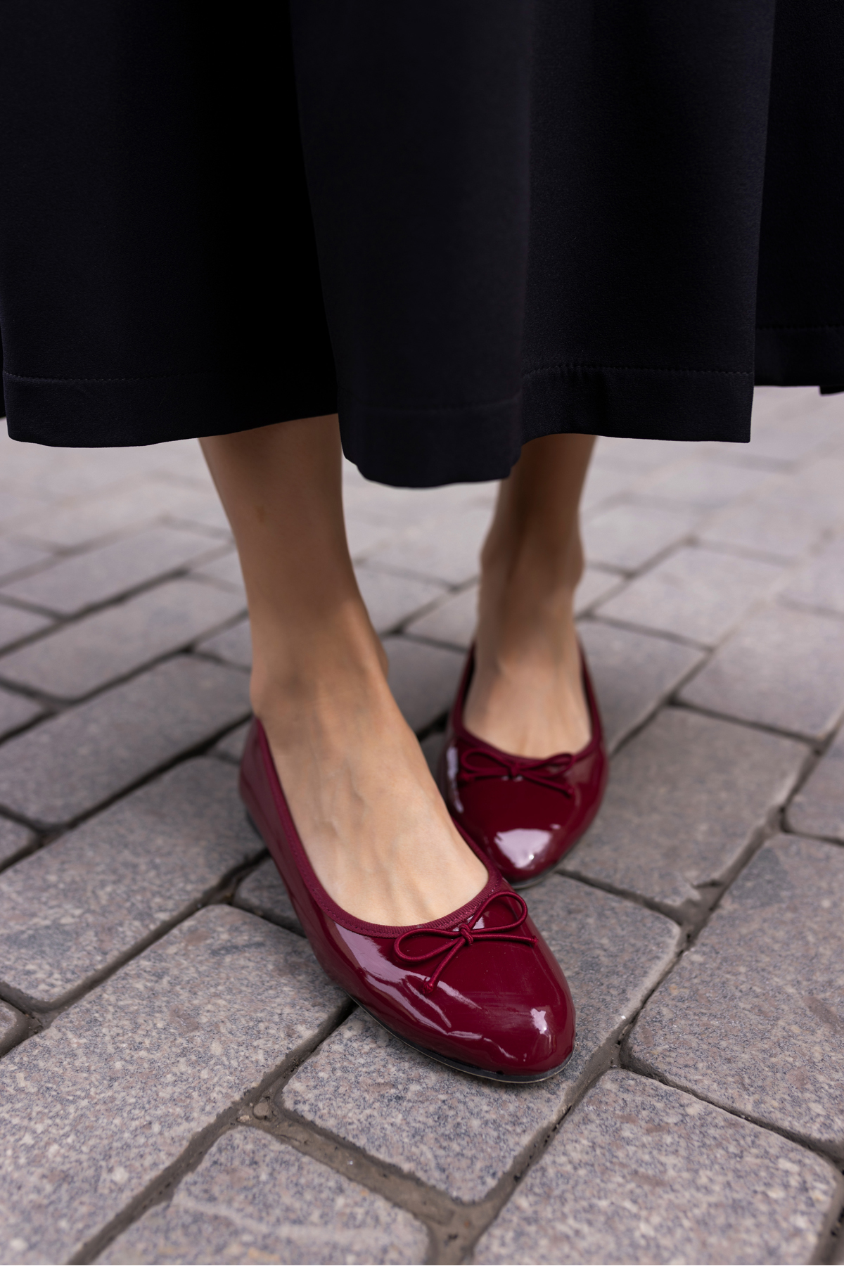BALLE KADİN BORDO RUGAN BALERIN BABET