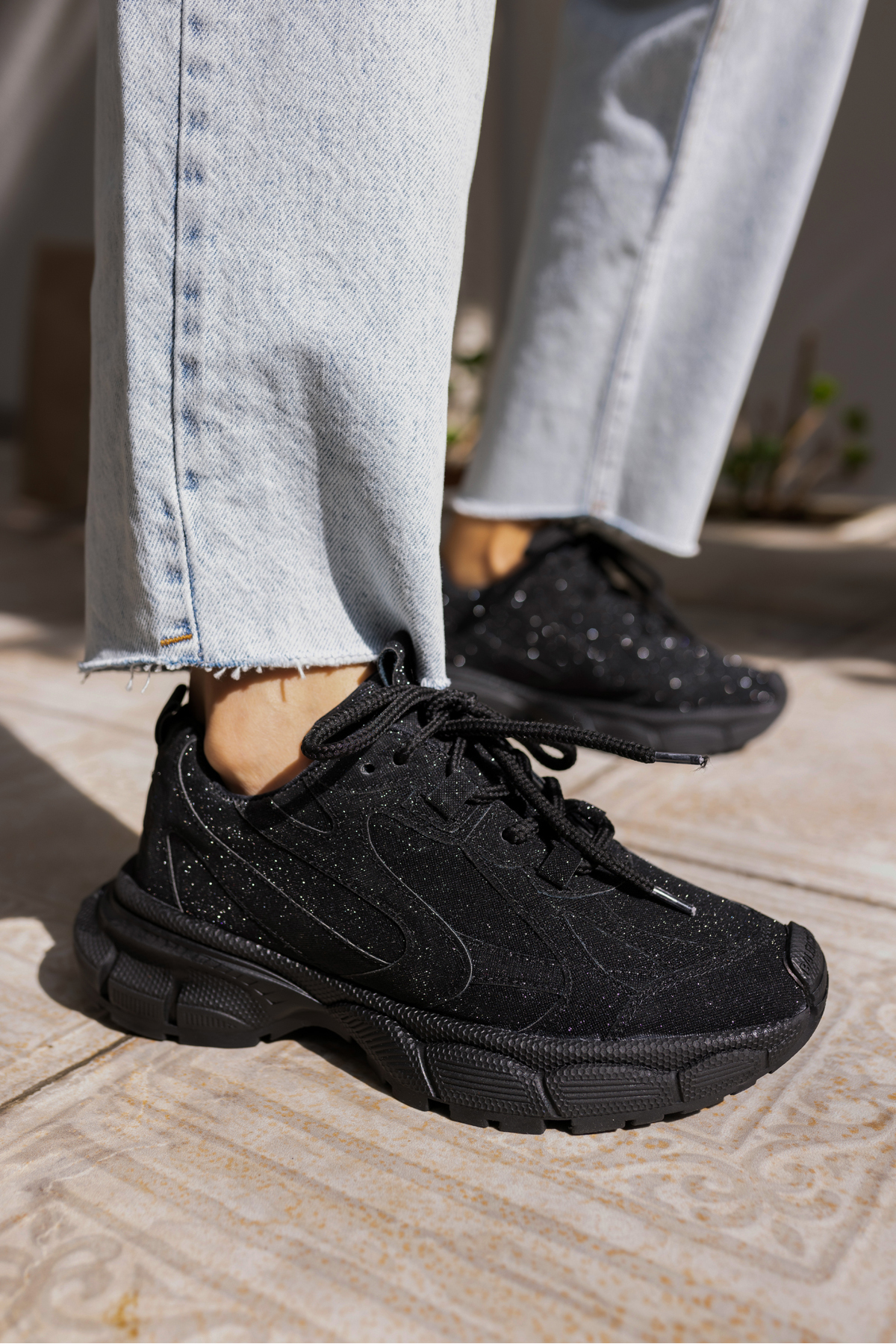 GENT KADİN GUMUS SİMLİ BEYAZ TABAN SNEAKER
