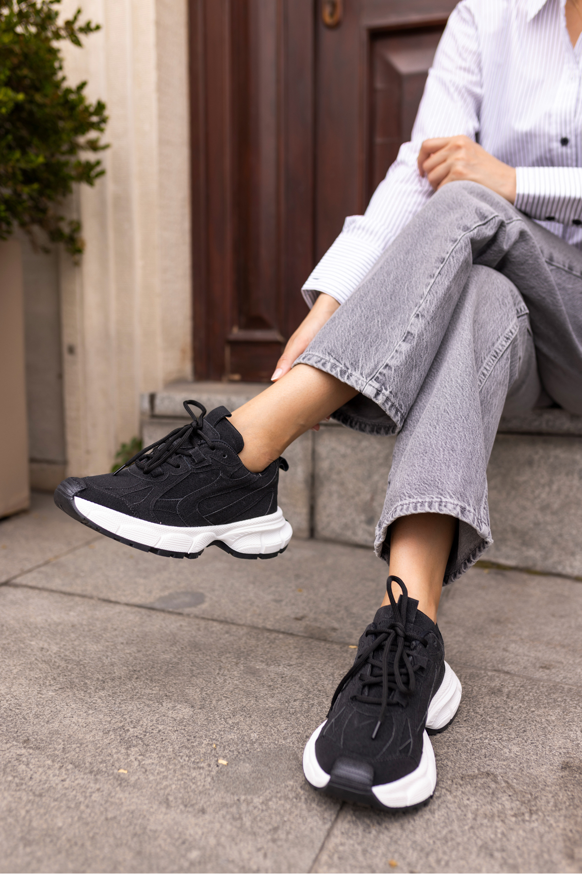 GENT KADİN GUMUS SİMLİ BEYAZ TABAN SNEAKER