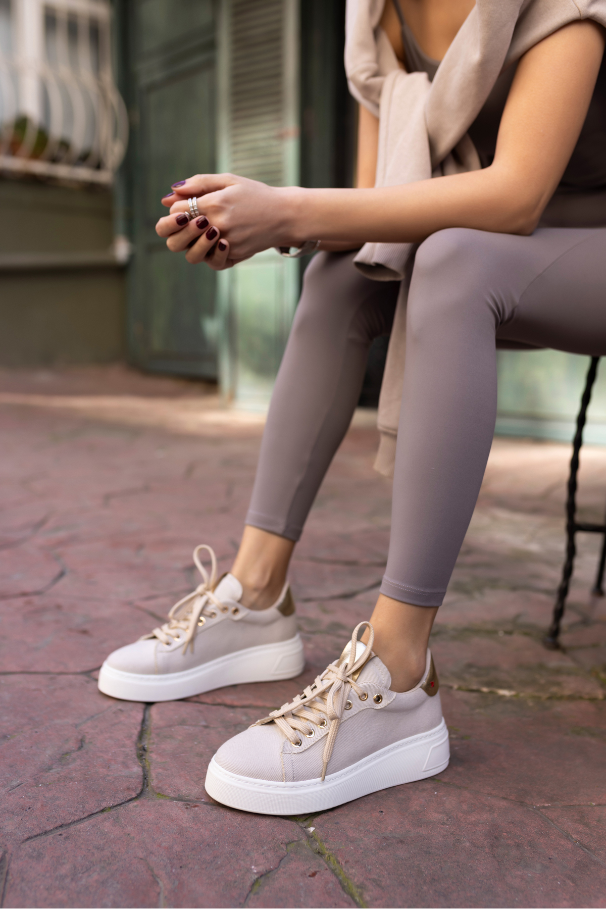 BİLİNG KADIN KOT MAVİ BAGCIKLI SNEAKER