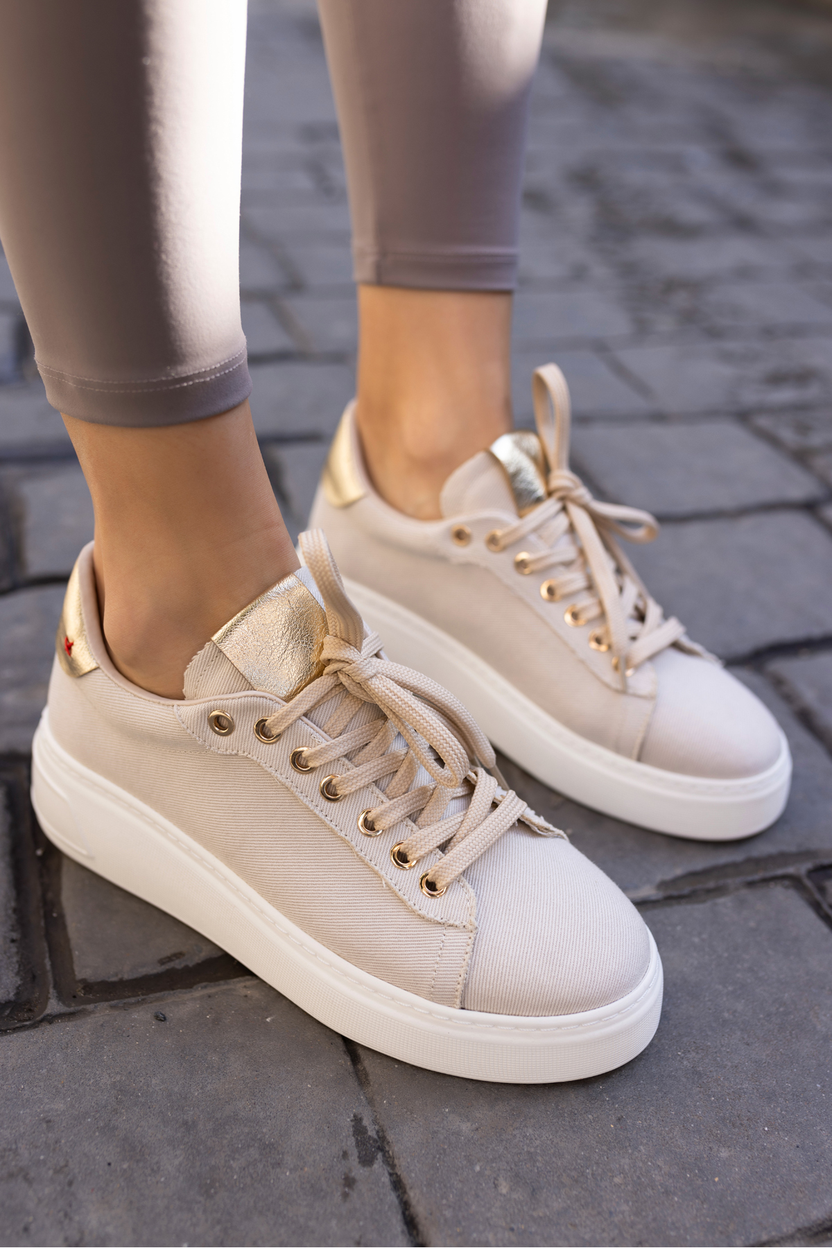 BİLİNG KADIN KOT MAVİ BAGCIKLI SNEAKER