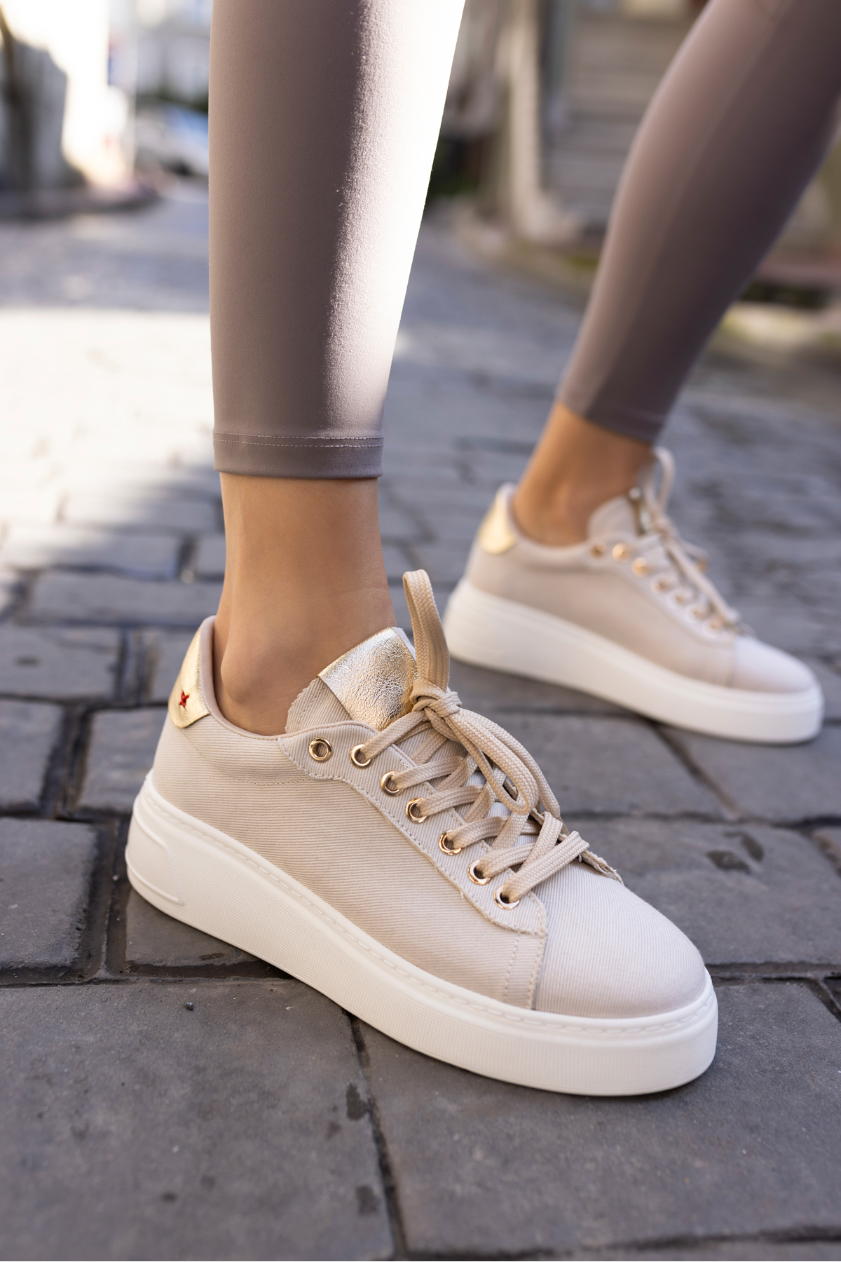 BİLİNG KADIN KOT MAVİ BAGCIKLI SNEAKER