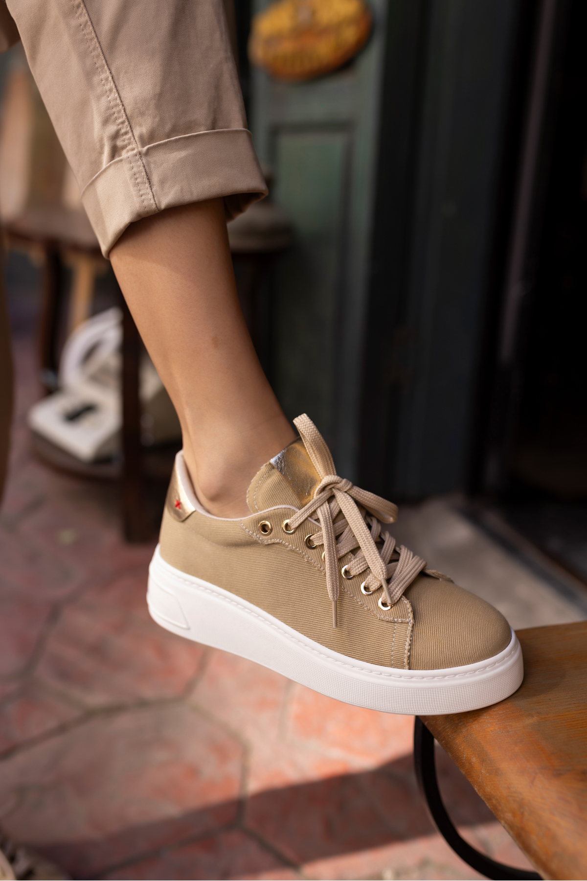 BİLİNG KADIN KOT MAVİ BAGCIKLI SNEAKER