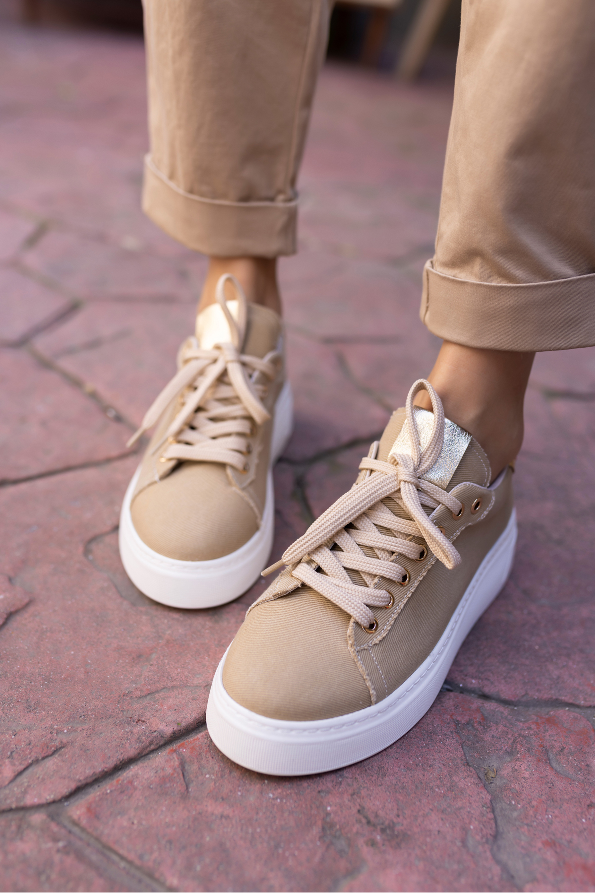 BİLİNG KADIN KOT MAVİ BAGCIKLI SNEAKER